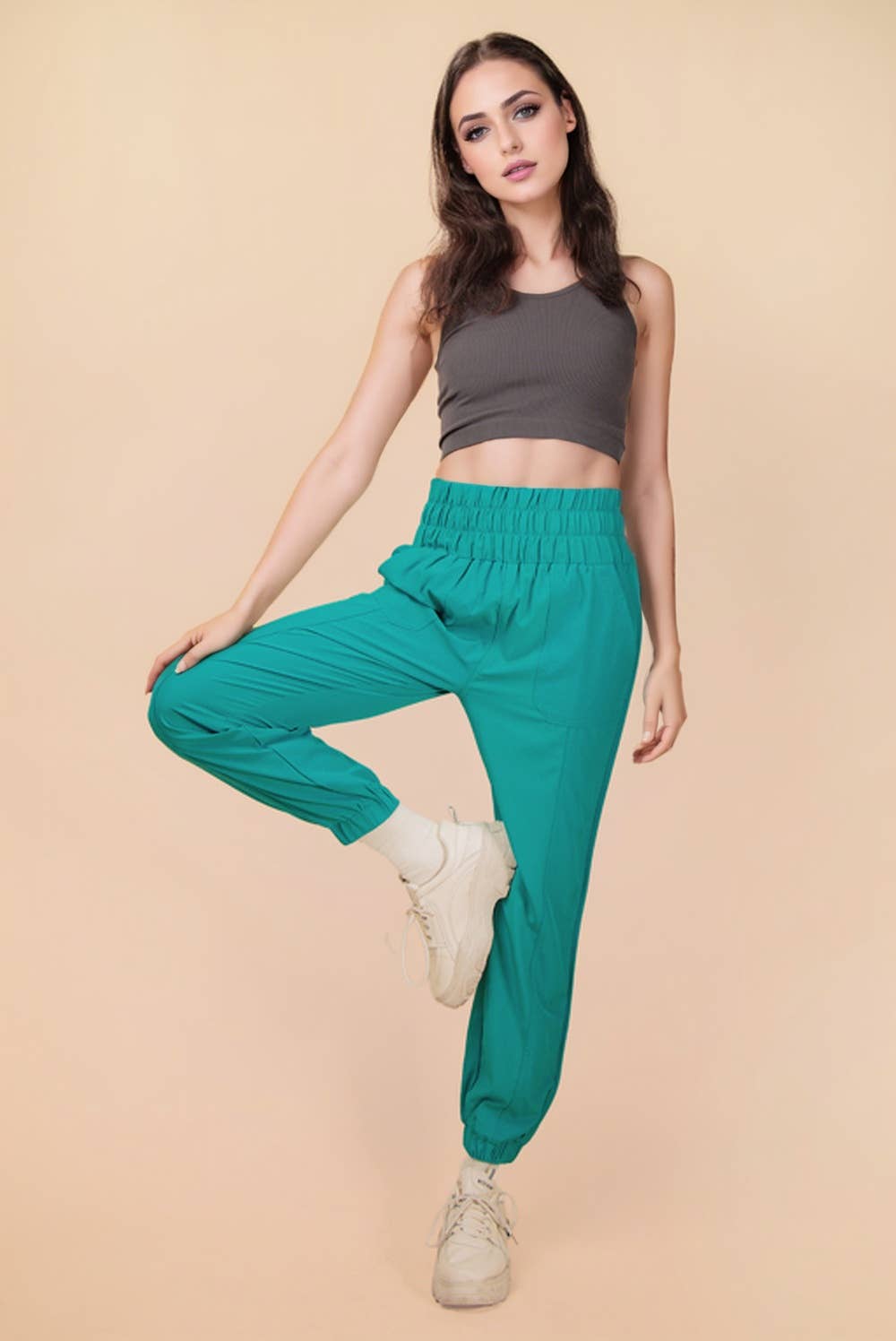 VERY J - Wholesale Athletic Sweatpants/Joggers - Women's - NP70063-Elasticized waist jogger pants25