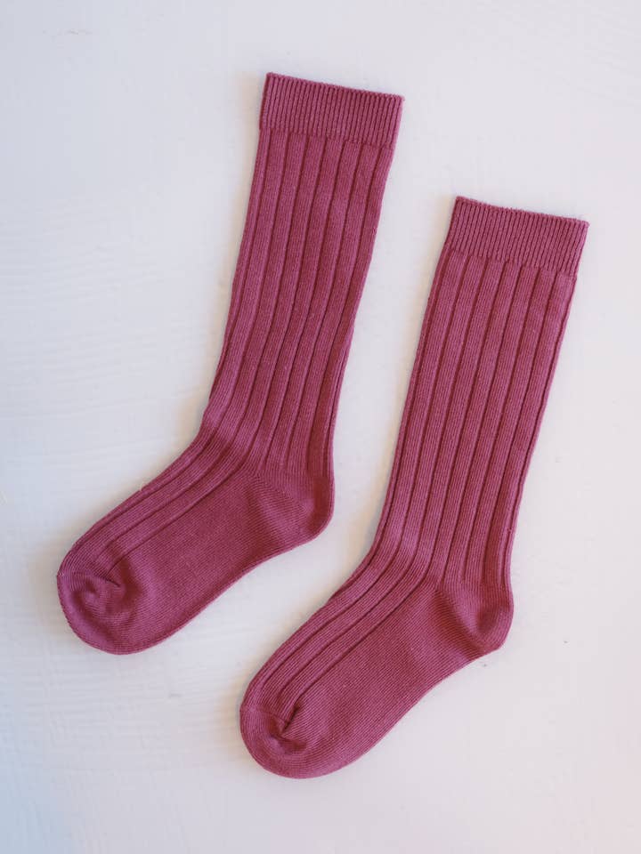 Calzini alti al ginocchio bordeaux, per neonato+neonato+bambino per la vendita all'ingrosso da parte di Polished Prints