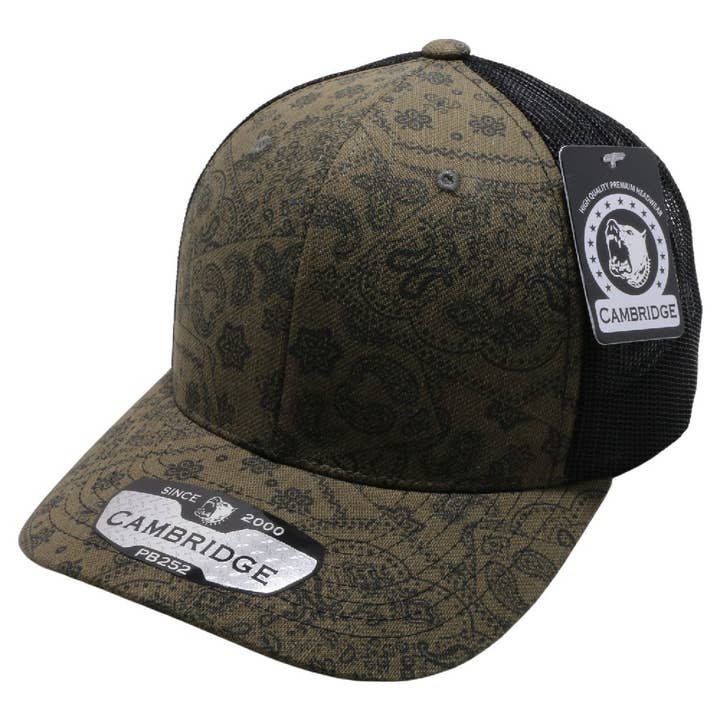 DOBBI - Wholesale Trucker hat – Women’s - CAMBRIDGE PAISLEY MESH TRUCKER HAT4