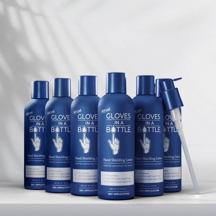 Gloves In A Bottle Hand Shielding Lotion for Dry Skin, 8 Ounce, 6 pack with Pump for wholesale by Gloves In A Bottle