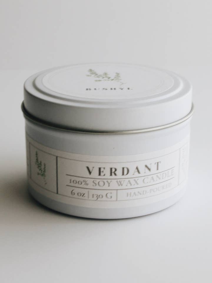 Lata verde para velas 100% de soja para venta al por mayor de Bushyl