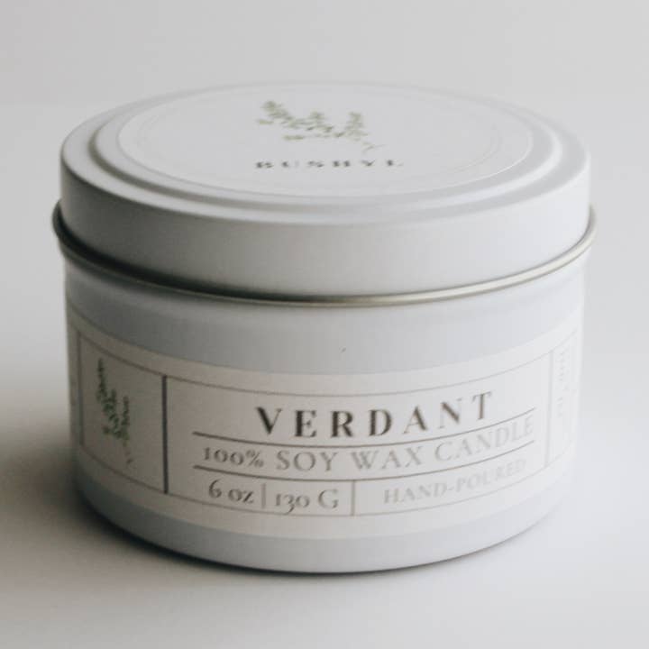 Lata verde para velas 100% de soja para venta al por mayor de Bushyl