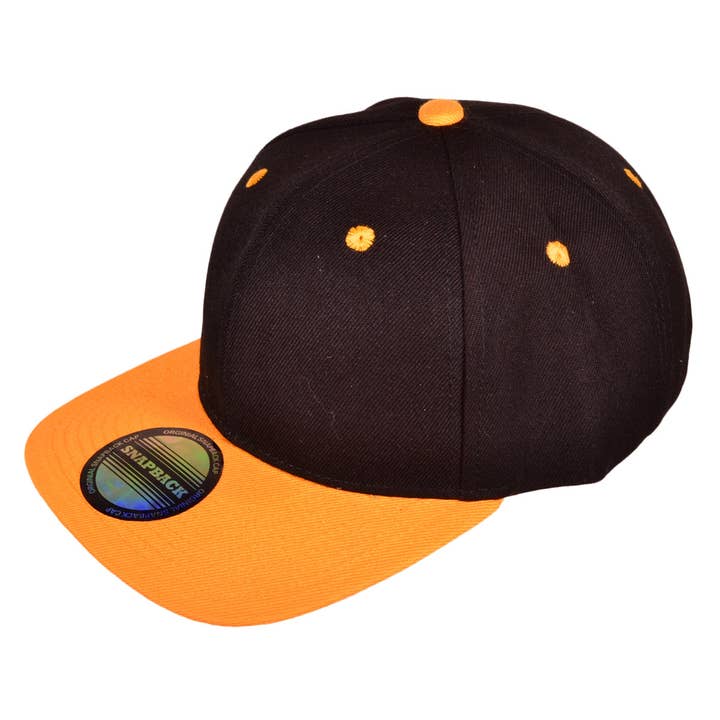 Buck Wholesale – wholesale Flat-brimmed cap – Unisex – Blank Snapback Hats - Flat Bill Plain Vintage Snapbacks