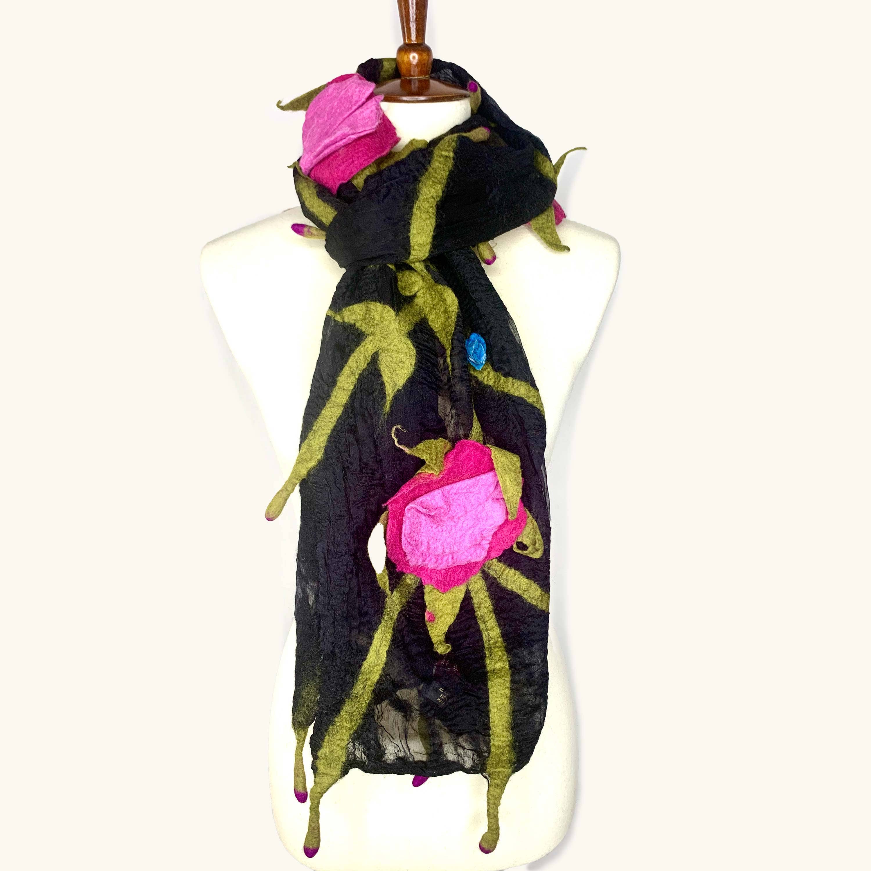 Pomegranate Moon - Wholesale Scarf - Women's - Rose Vine Scarf1
