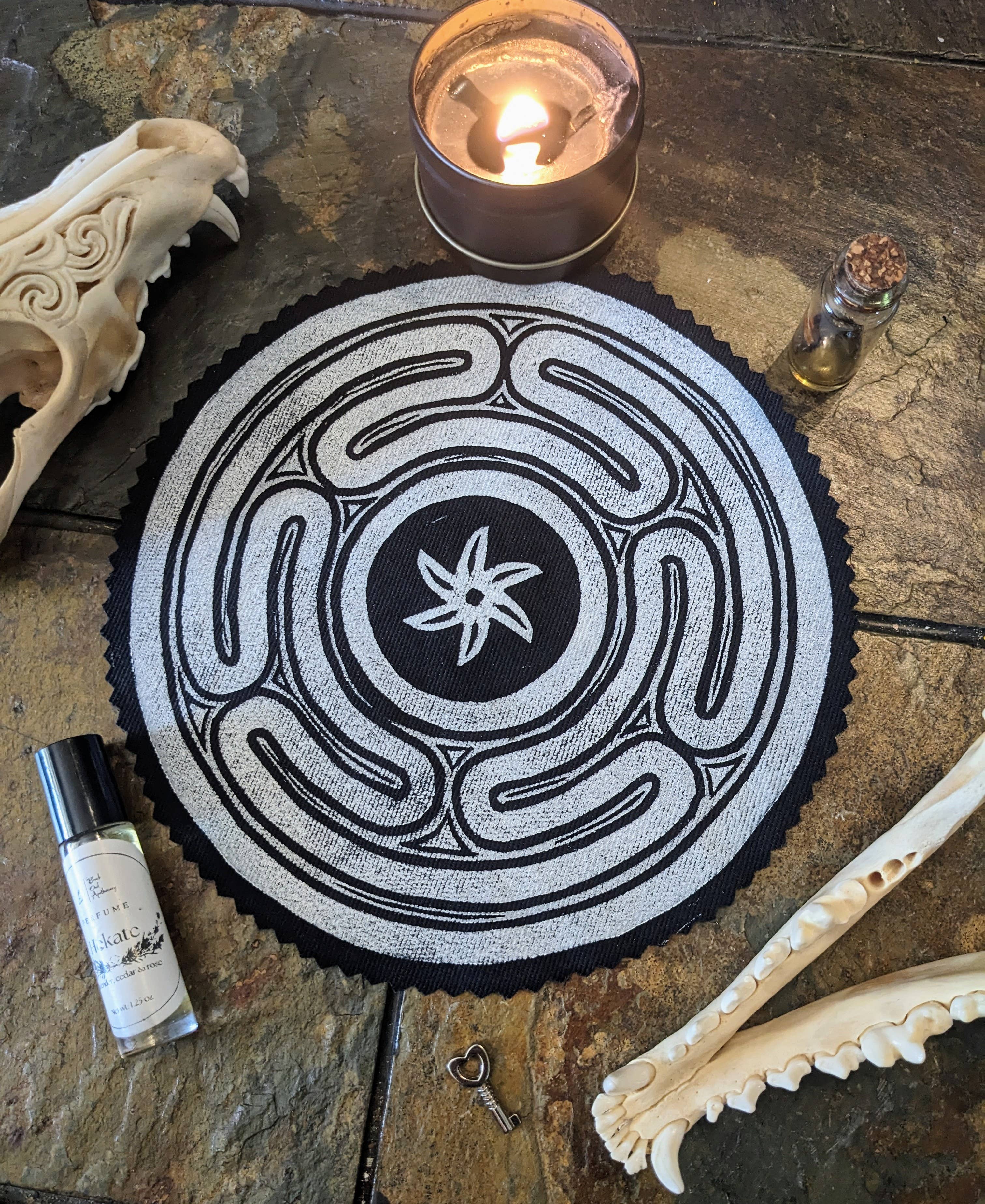 Fendywitch Designs - Wholesale Patch - Hecate's Wheel Strophalos Back Patch or Altar Decor for Witc