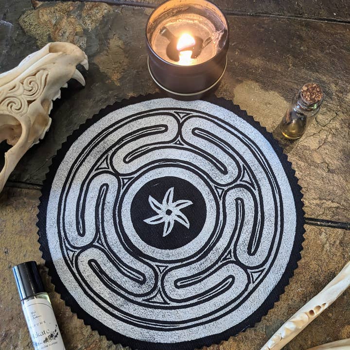 Fendywitch Designs - Wholesale Patch - Hecate's Wheel Strophalos Back Patch or Altar Decor for Witc0
