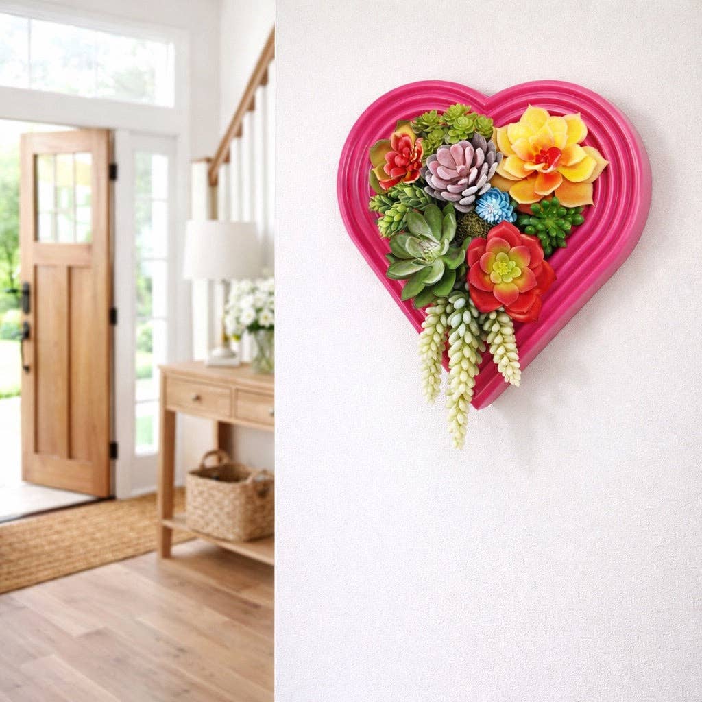 Portrait Gardens - Instant Vertical Planters - Wholesale Wall Planter - Heart-Shaped Vertical Planter Kit1