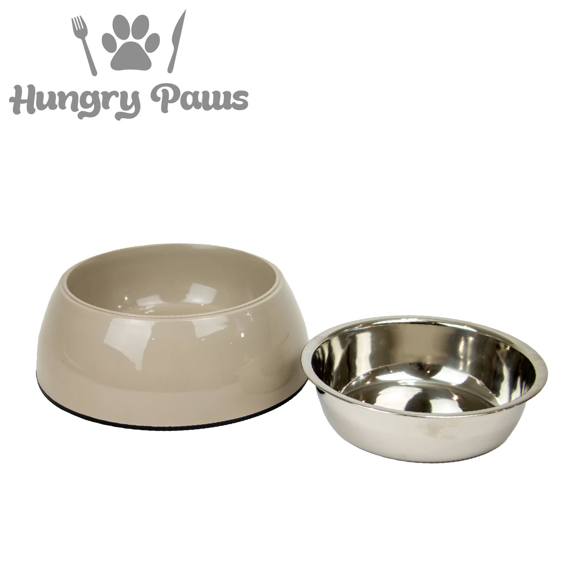 Ancol Pet Products Ltd - Wholesale Pet Bowl - Cat/Dog - Oatmeal Stainless Steel Double Walled Bowl ( L or XL )1