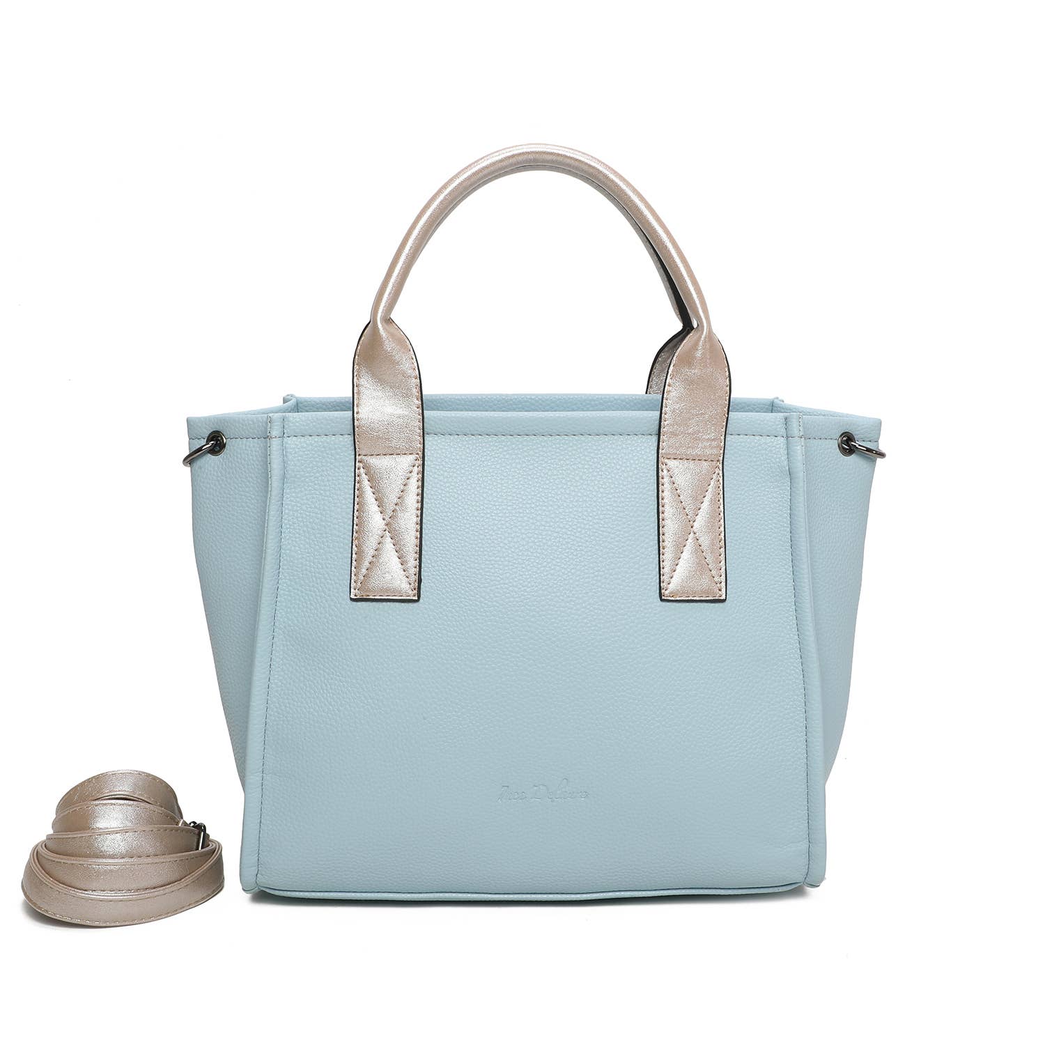 INES DELAURE – wholesale Bärkasse - Dam – Tvåfärgade tygväskor7