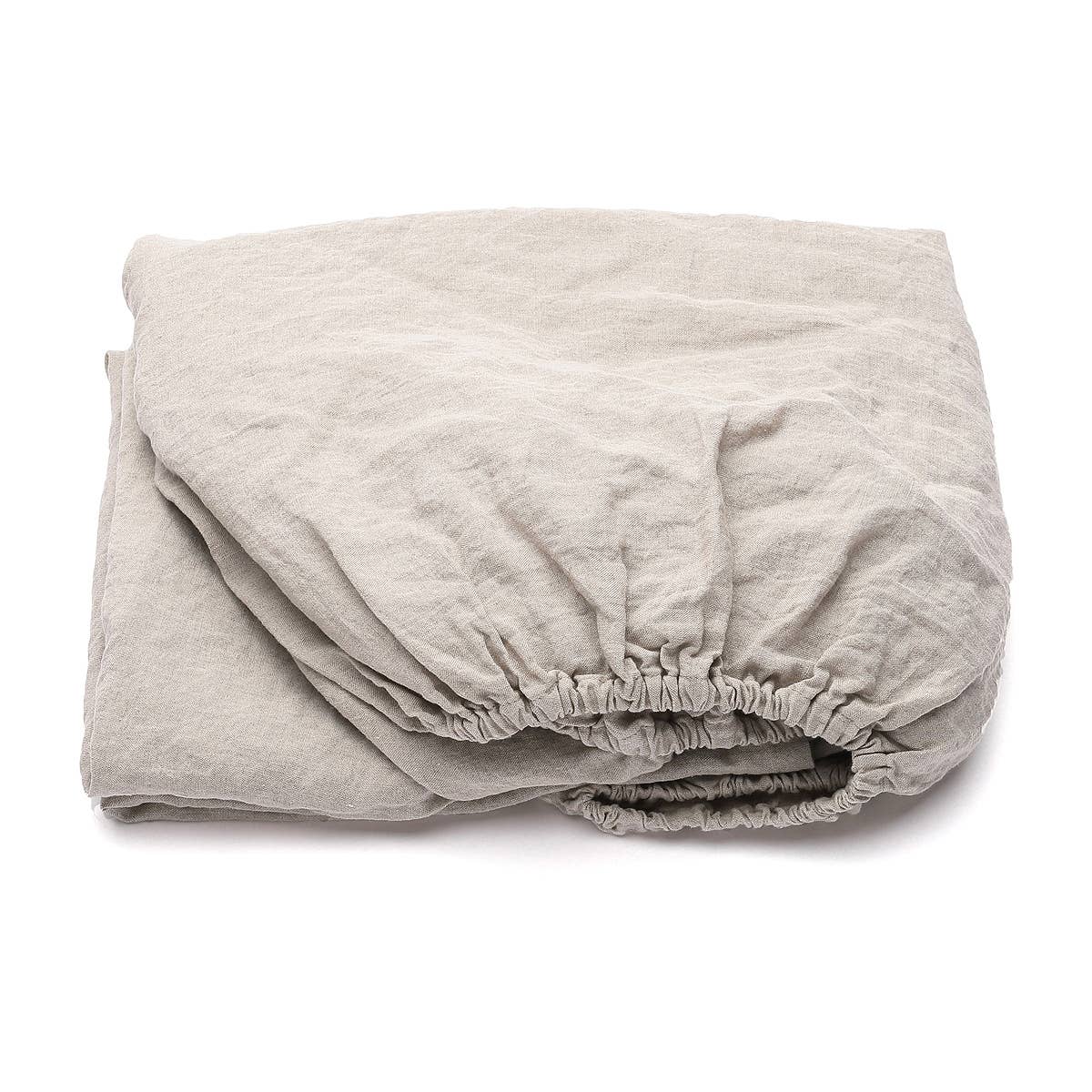 LinenMe - Wholesale Fitted Sheet - Linen Fitted Sheet Natural Stone Washed3