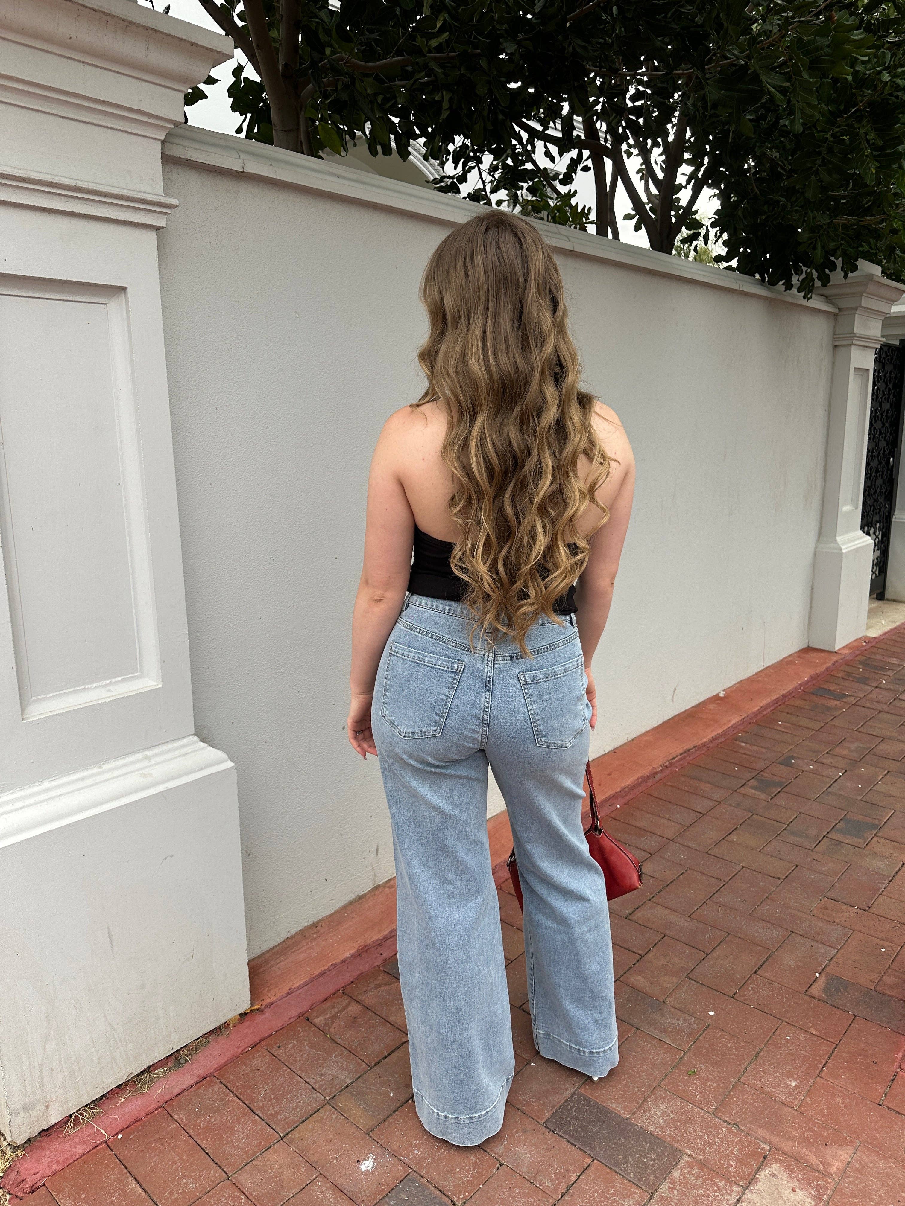 Two Fold – Engroshandel Jeans - Dame – Eden Jean – Blå Denim2