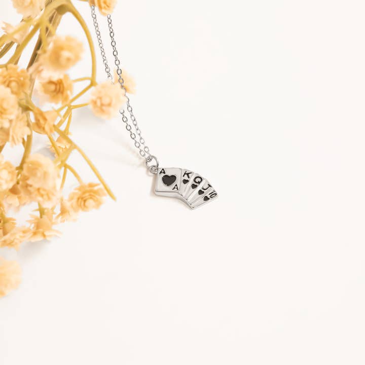 WJW - Wholesale Individual Charm/Pendant - 18K Gold PVD Stainless Steel Playing Cards Charm11