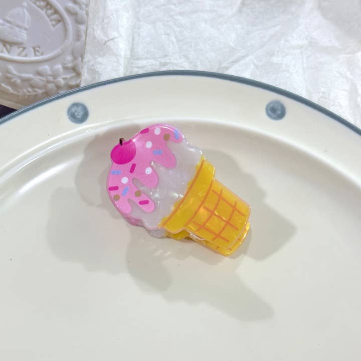 SoapElenGlen - Wholesale Hair Clip - Women's - Fun Simulation Dessert Series Mini Hair Claw Clip5