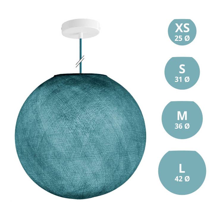 Pendant lamp with Sphere lampshade for wholesale by LIGHTINUP S.R.L.