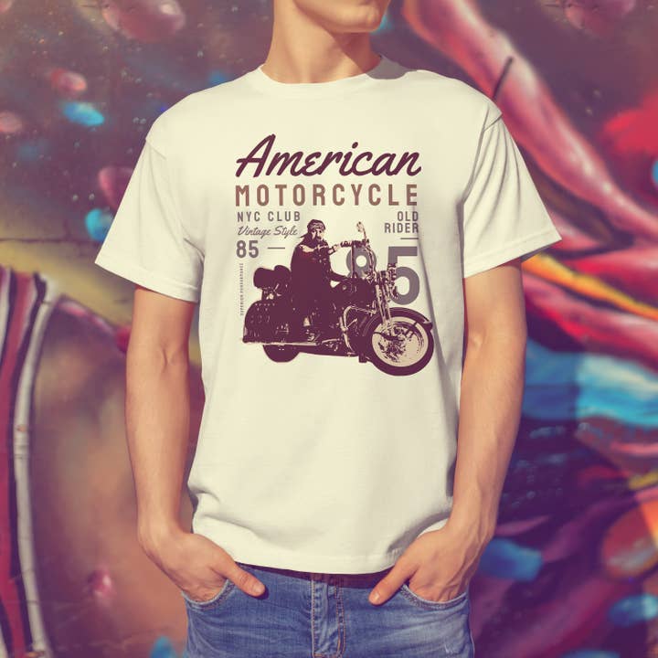 NYC Motorclub Motorcycle T-Shirt for wholesale by Emogifts
