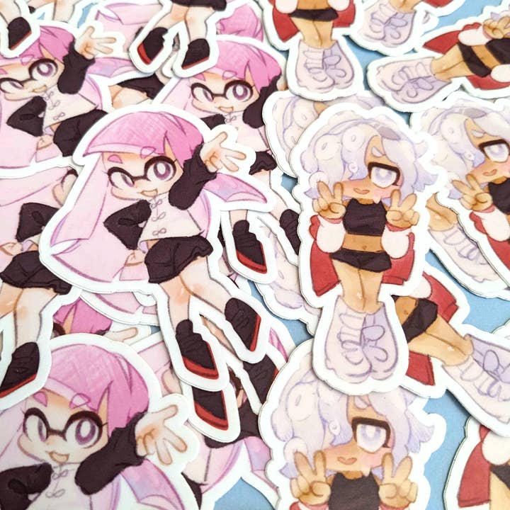Splatoon Stickers for wholesale by Minomino