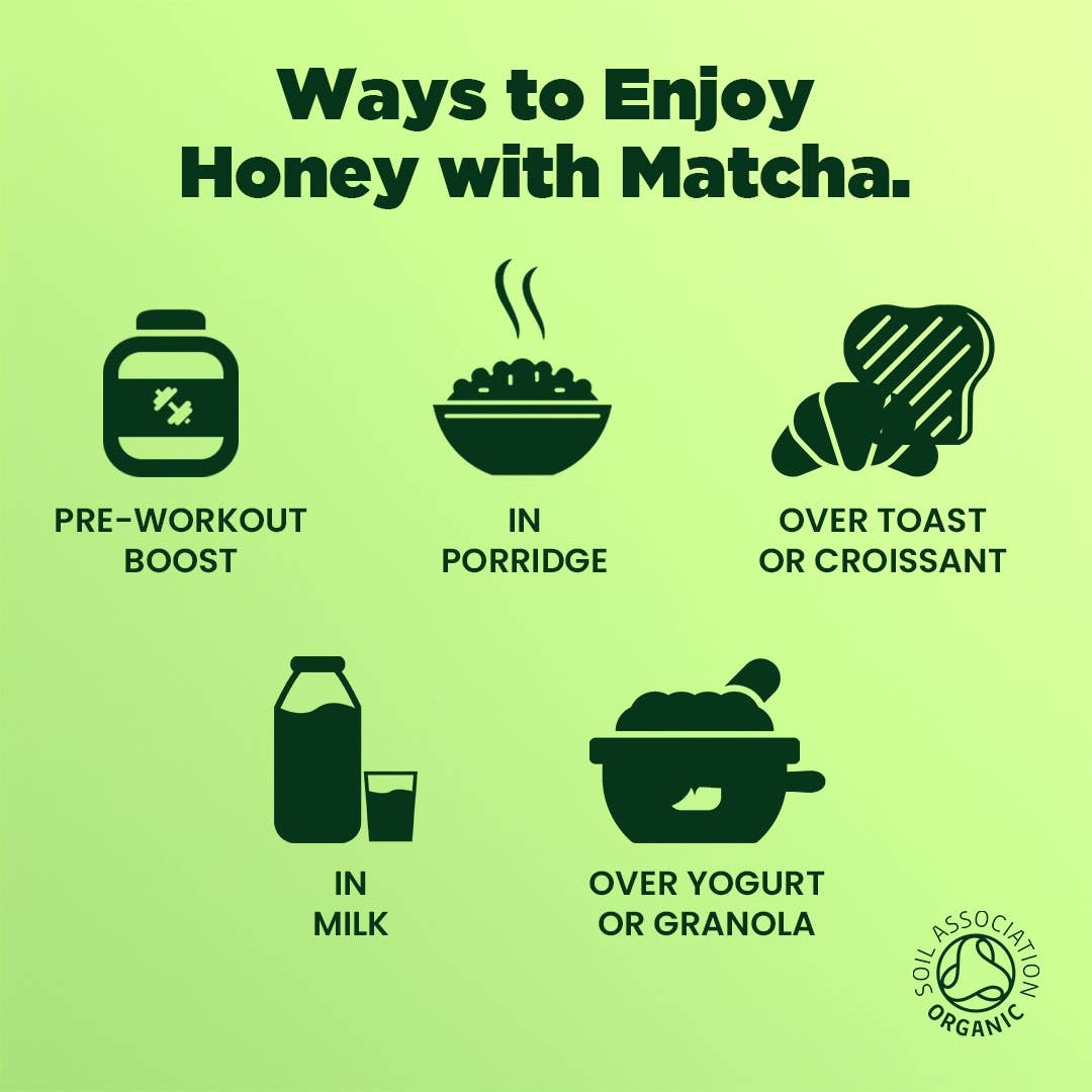 Honey & Greens - Wholesale Honey - Organic Honey with Matcha 3