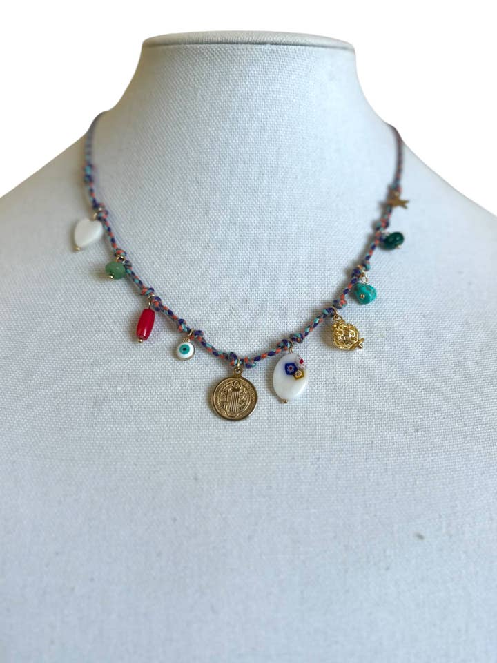 Rope Charm Necklace for wholesale by Iris