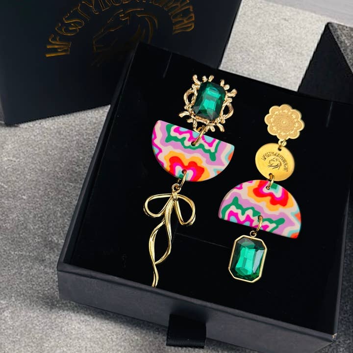 Conjunto de brincos Jeina por atacado de Huracan