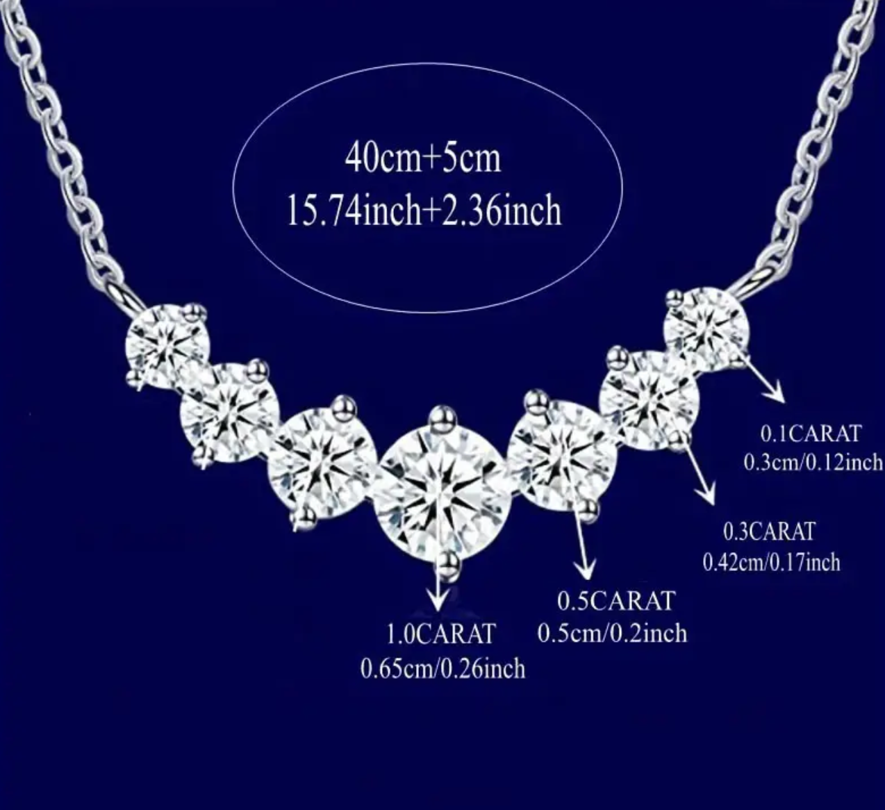 Everly Yours - Wholesale Pendant/Charm Necklace - 2CT D COLOR VVS1 Simulate Diamond Bar Necklace4