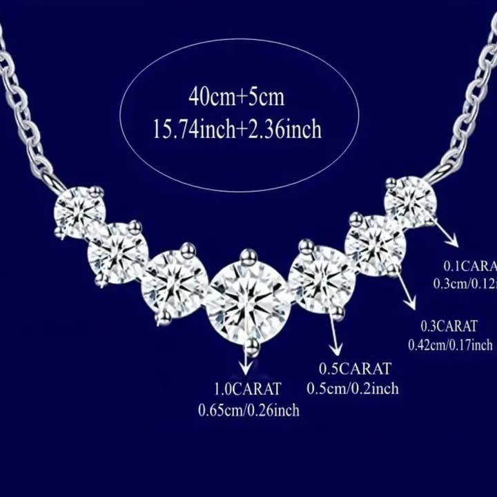 Everly Yours - Wholesale Pendant/Charm Necklace - 2CT D COLOR VVS1 Simulate Diamond Bar Necklace4