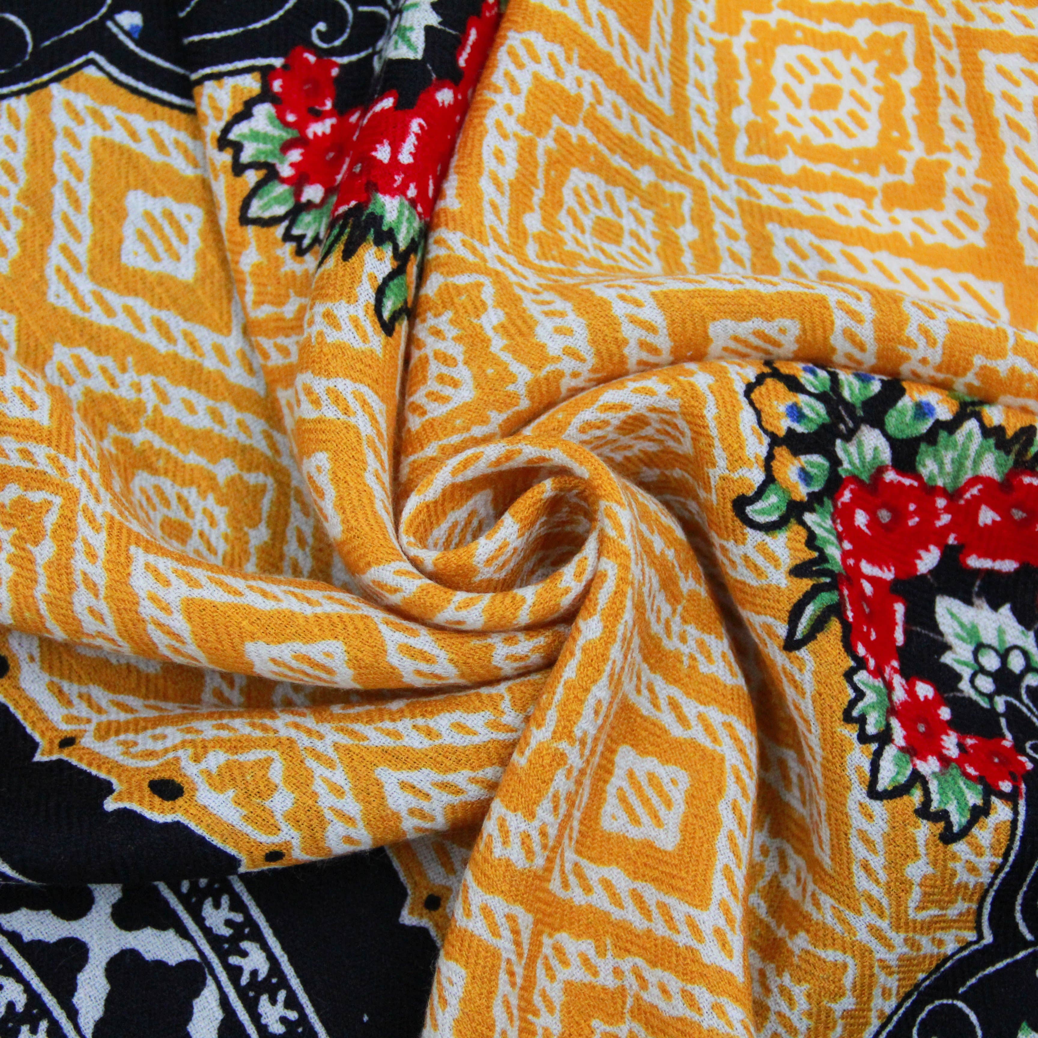 Scarflings - Wholesale Scarf - Women's - Harlequin Canary Wool Shawl - Yellow7
