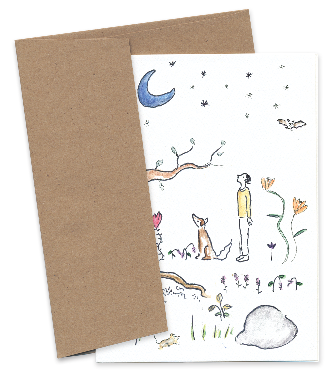 Rosie’s Wonders Connection Cards - Venta al por mayor Tarjetas de felicitación - Bajo la Luna1