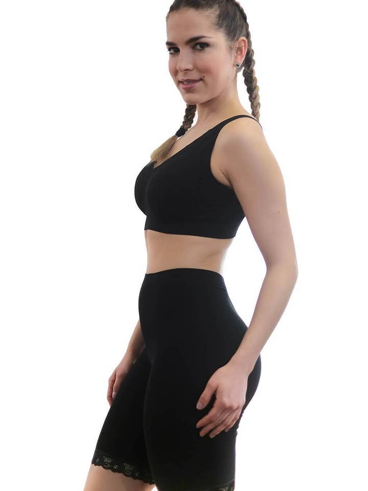 B Free AUSTRALIA - Wholesale Athletic Shorts - Women's - Anti Chafing High Rise Long Cotton Shorts16