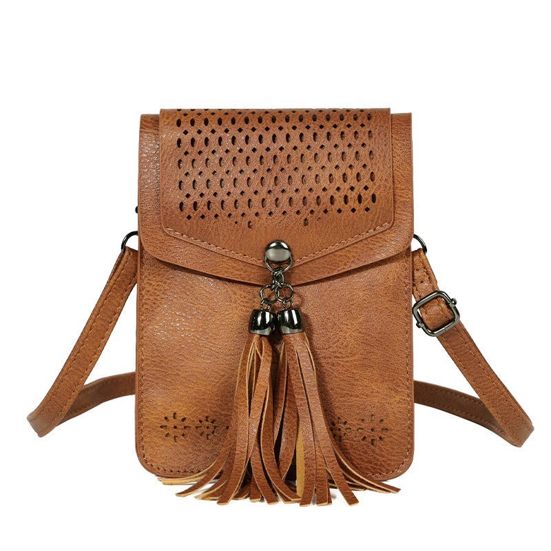 Tourtiwi - Wholesale Shoulder Bag - Women's - Women Small Purse Boho Tassel Shoulder Bag2
