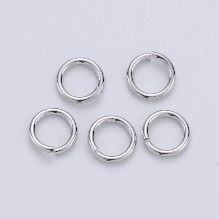 Aim Eternal - Wholesale Craft Supplies - Open Jump Ring Real Gold Plated Jump Ring 4mm, 7mm with 20 gauge / 0.8mm thickness for Jewelry Supply Component 10gram SP-1580 SP-1581 SP-1592 SP-15935