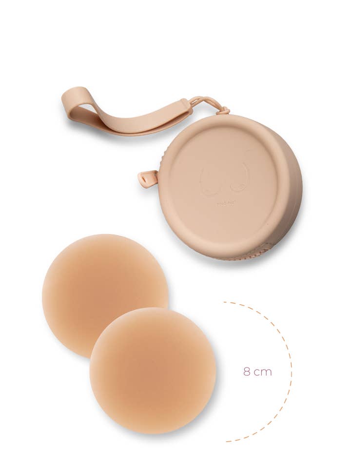 Boob-eez - Wholesale Nipple Pasties - Women's - x1 Silicone Travel Case + x1 Pair of "Headlight Hiders"7