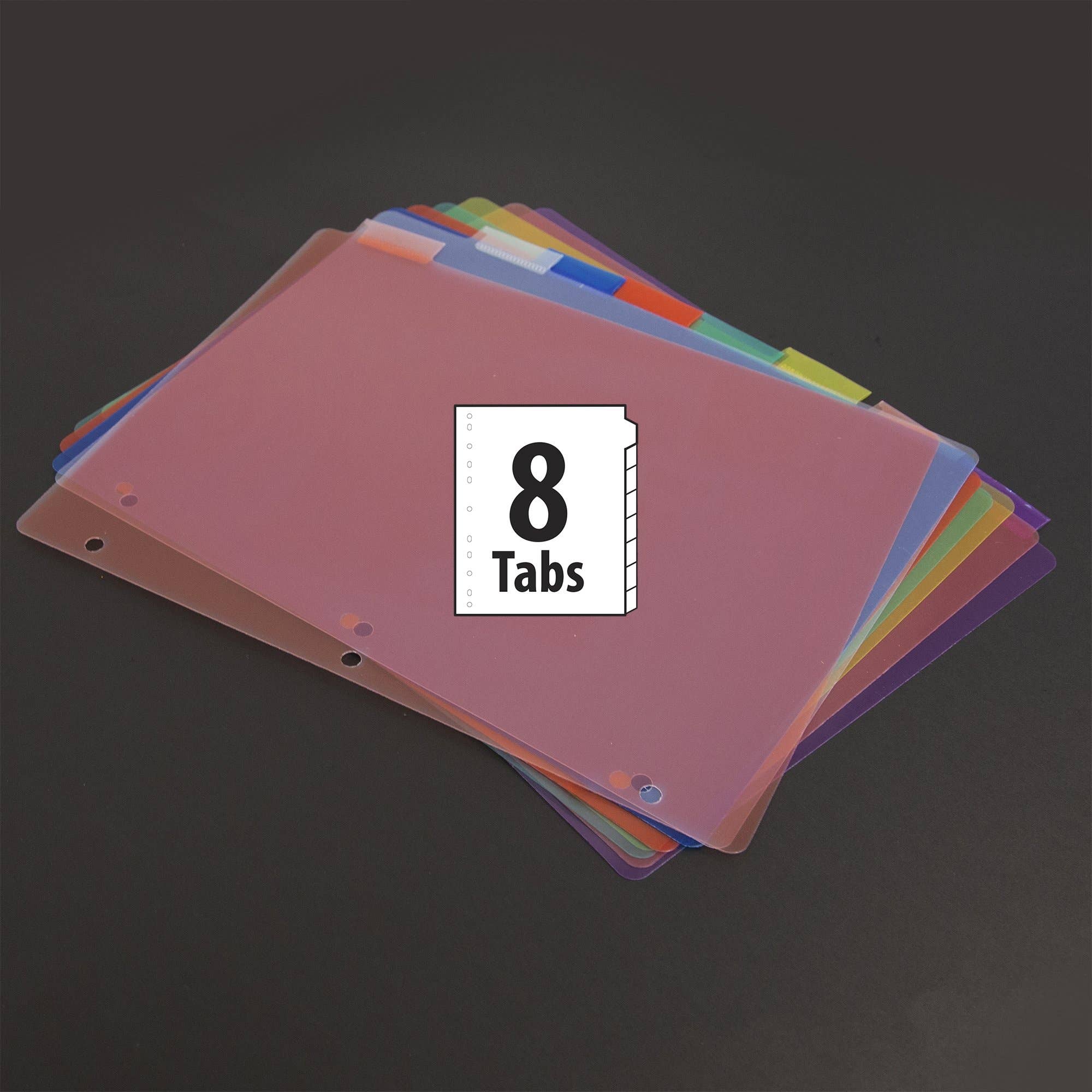 Luna Office Supply -  Everyday Essential - Wholesale Binder - 3 Ring Binder Dividers With Insertable Color Tabs8