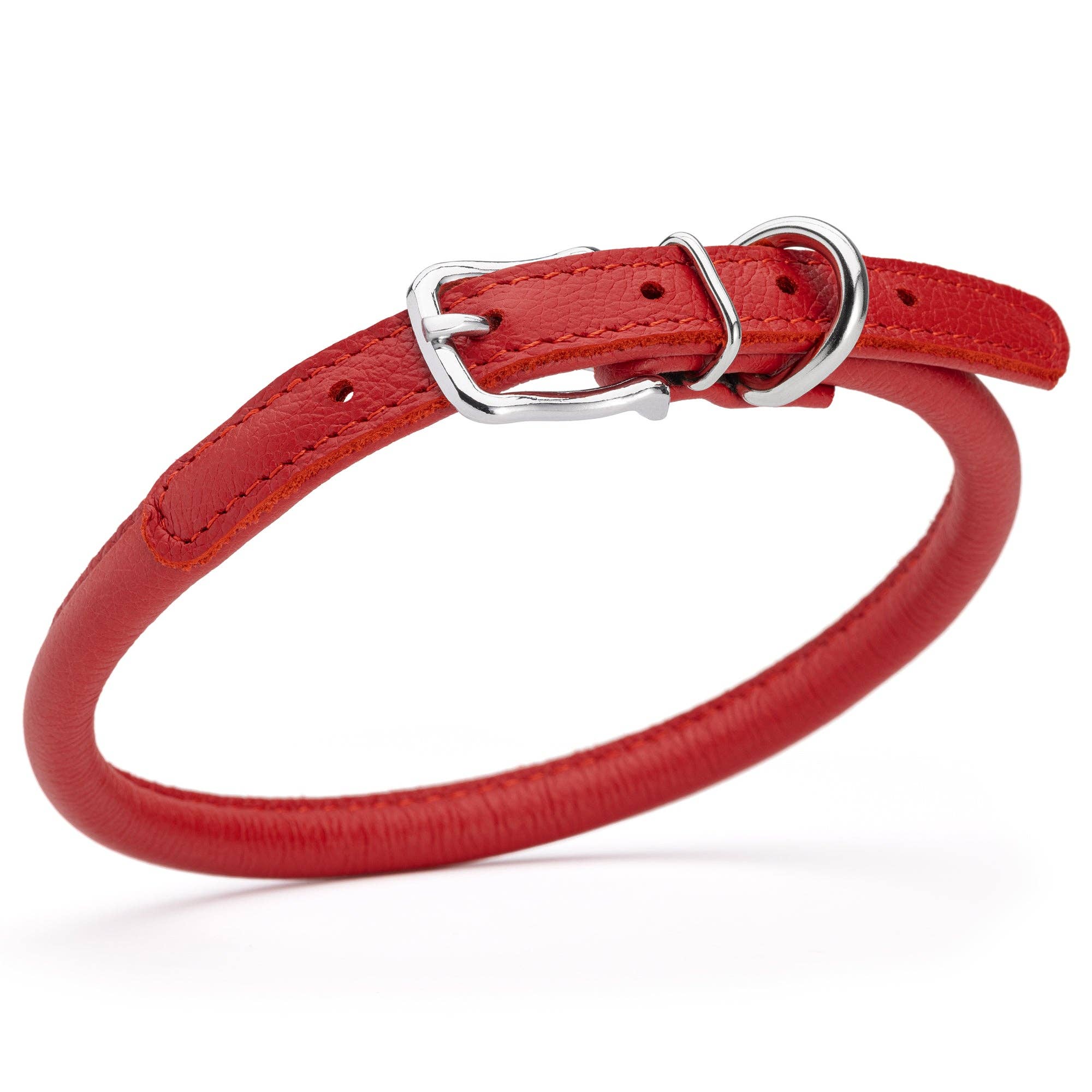 Dogline - Wholesale Halsband - Hond - Zachte Leren Halsband Rond38