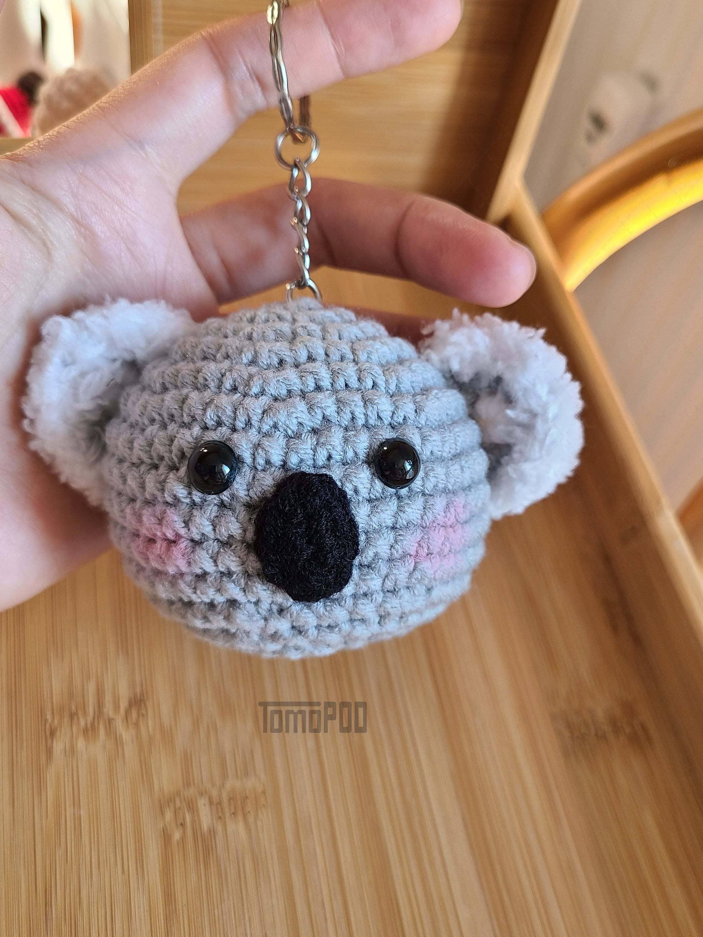 TOMOPOD LLC - Wholesale Keychain - Women's - Cute Crochet Animal Keychain | Koala, Panda, Piggy Keychains1