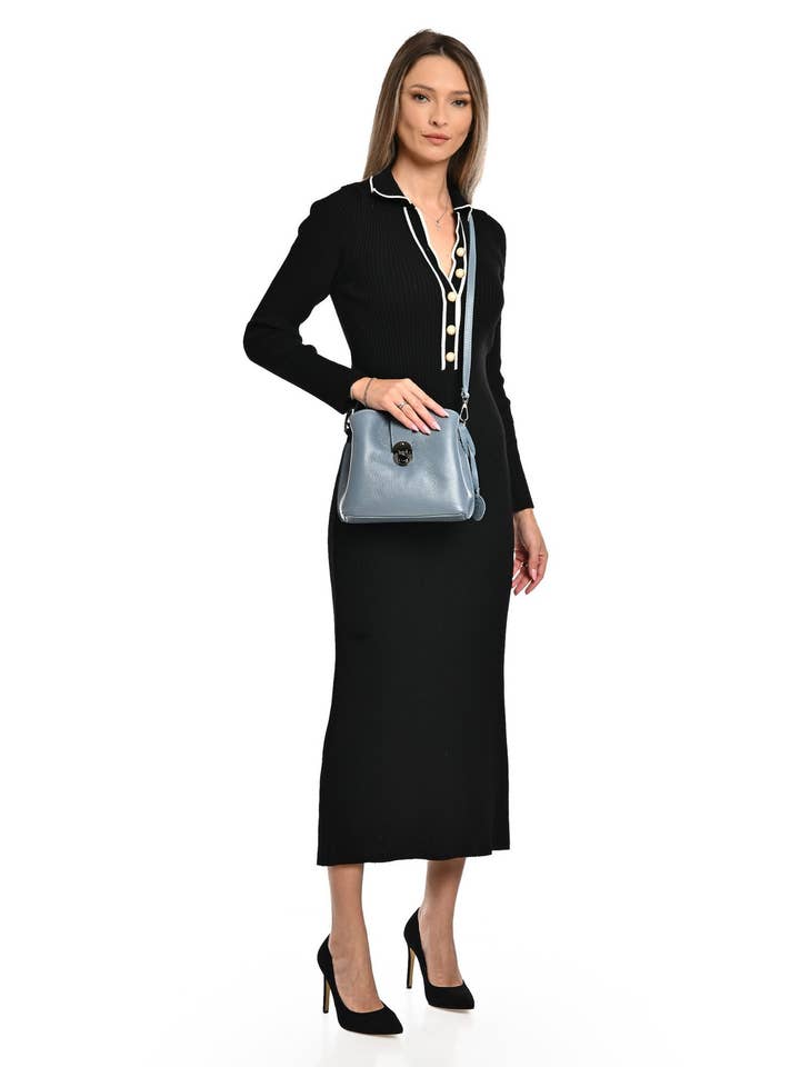 AW25 LV 1879 CELESTE SCURO für den Großhandel von Luisa Vannini