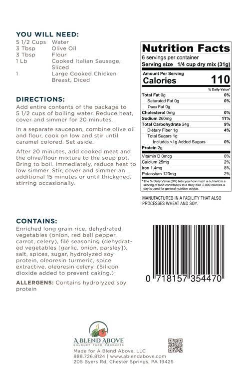 A Blend Above - Wholesale Soup - Gumbo Soup Mix4