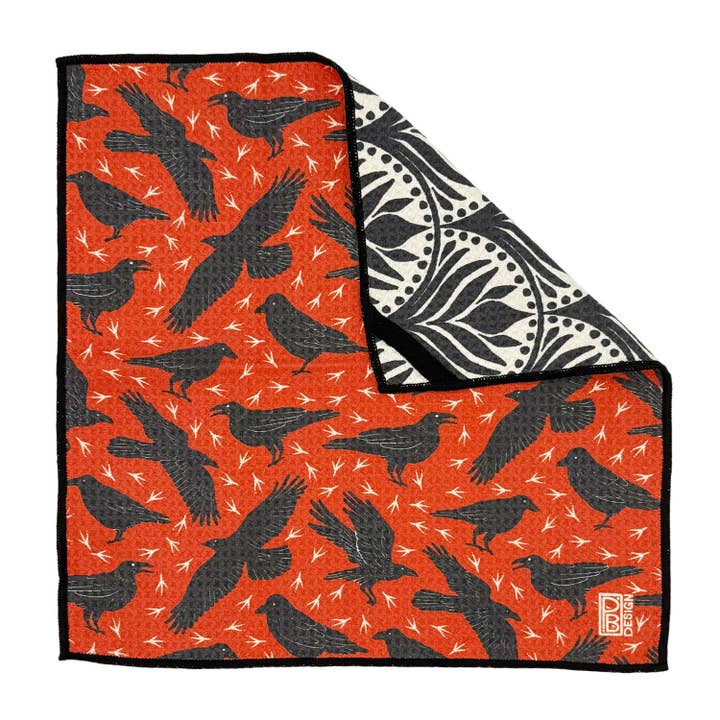 Raven Microfiber Washcloth for wholesale by Paige Brady Design