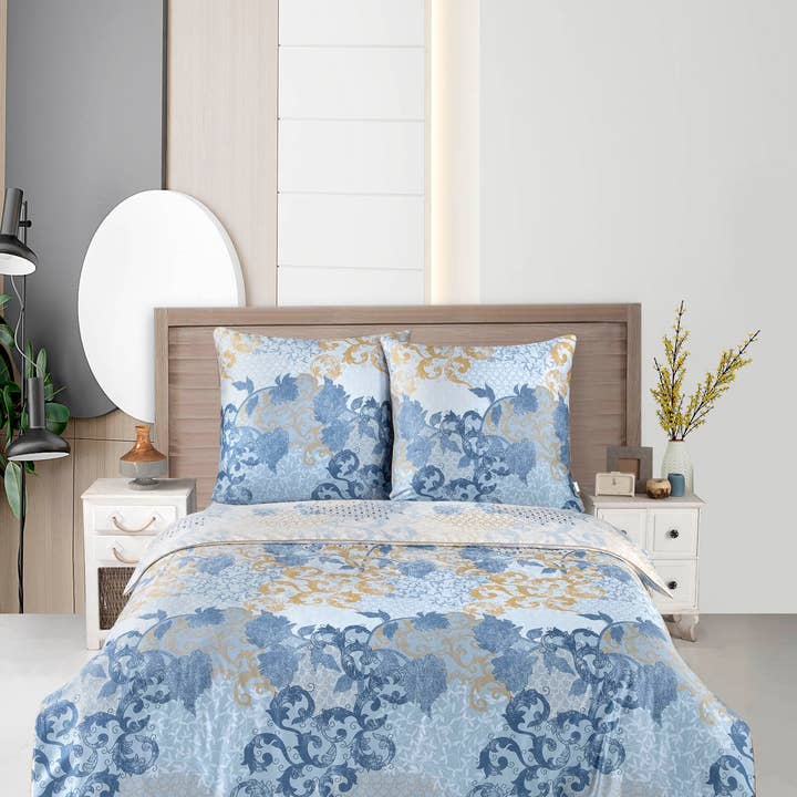 Aymando Home – Großhandel Bettwäsche-Set – Deluxe Bettwäsche Set 100% Baumwolle Mako Satin Merissa6