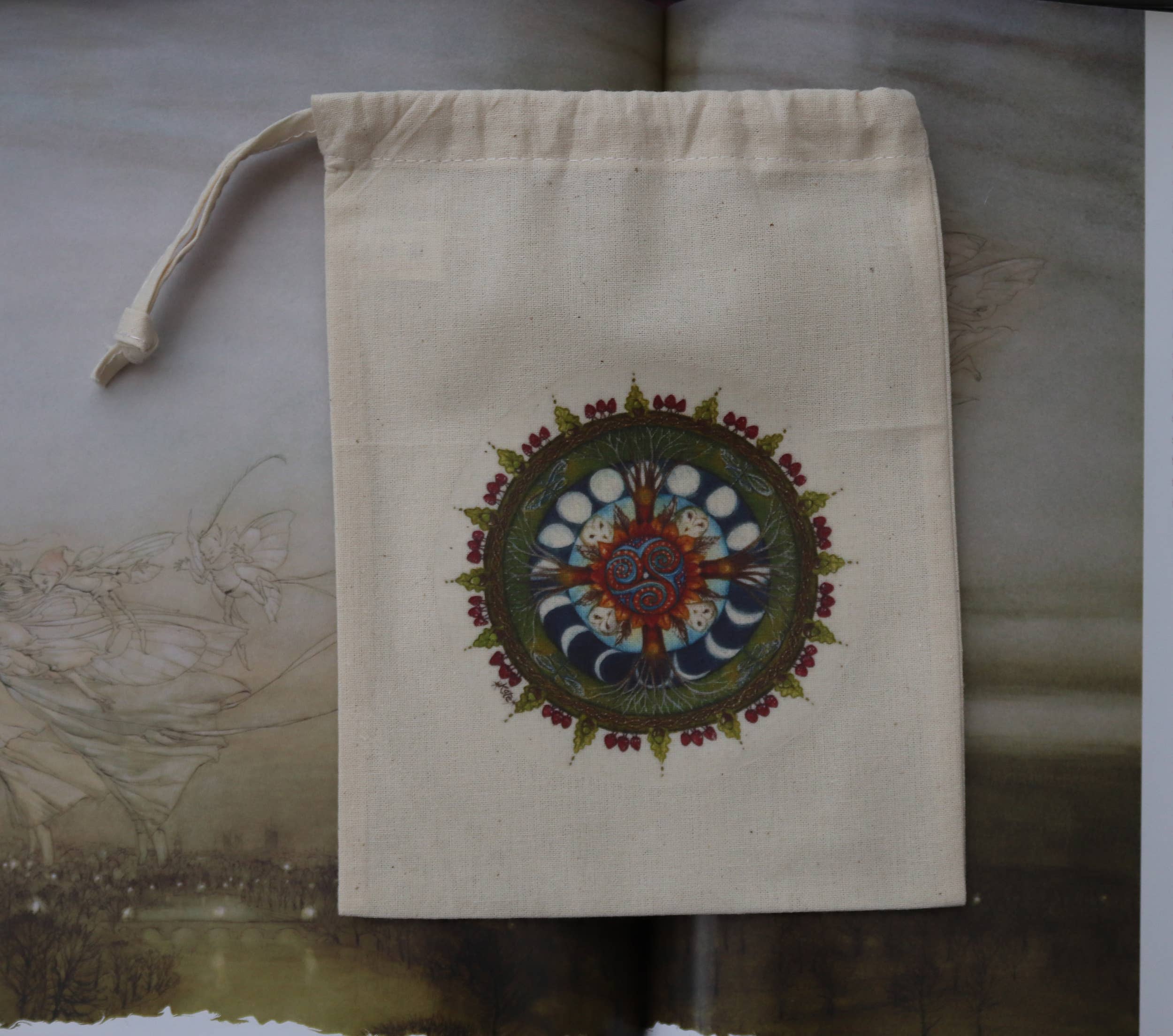 FreeRangeFaeries - Wholesale Pouch - Women's - Wood Wide Web Tarot Pouch3