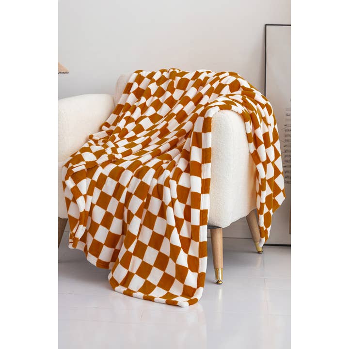 Aapparella - Wholesale Throw Blanket - Checkered Print Soft Throw Blanket 120*200cm3
