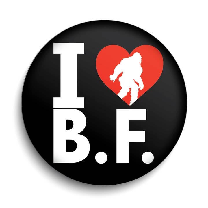 I Heart Bigfoot for wholesale by BetterMagnets.com by Design Studio 88 Inc