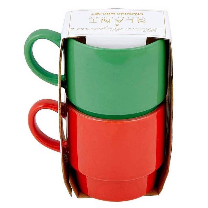 Angle - Wholesale Coffee Mug - Stacking Mugs Set-Mrs/SantaS/22