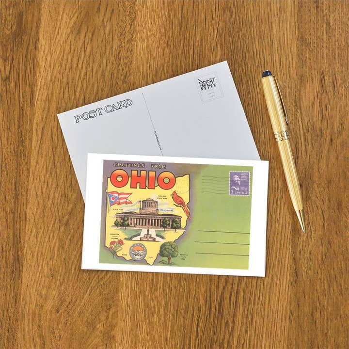 Found Image Press – Engroshandel Postkort – Postkort PF-112 Hilsner fra Ohio, Postkortmappe1