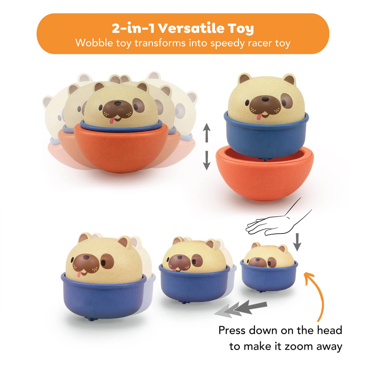 Tiger Tribe - Wholesale Classic Toy - Kids - Rocking Rollers - Dog3