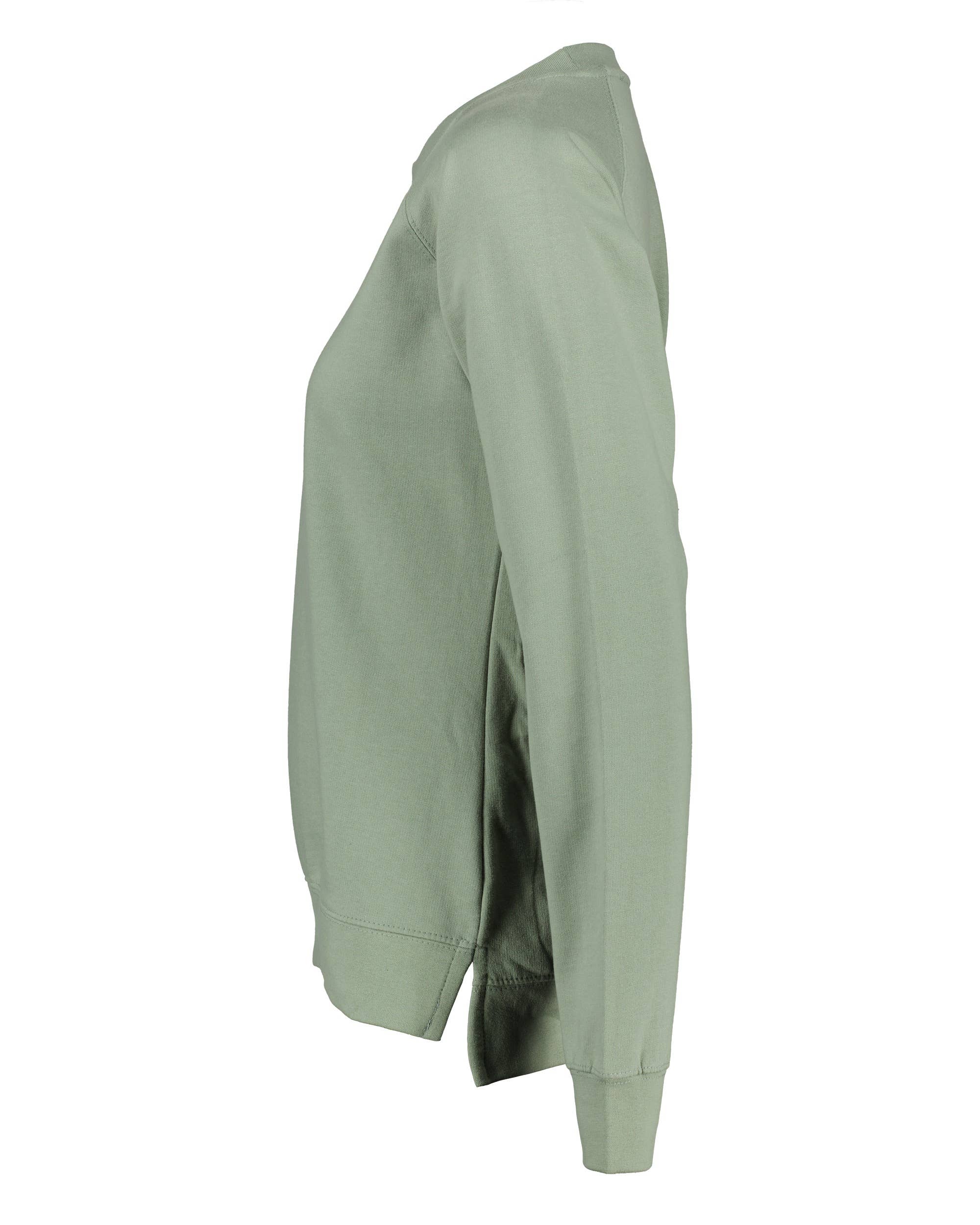 MT Brand Apparel - Wholesale Graphic Sweatshirt - Women's - In A Good Place 'Woodsy' Customizable Hi/Low Crew Pullover1