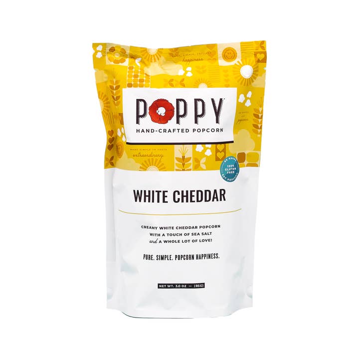 Poppy Hand-Crafted Popcorn - Wholesale Popcorn - White Cheddar Popcorn