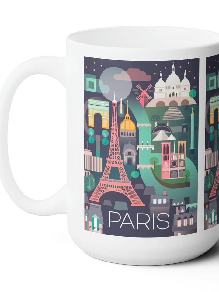 Pariser Keramiktasse 11oz für den Großhandel von Max & Oscar