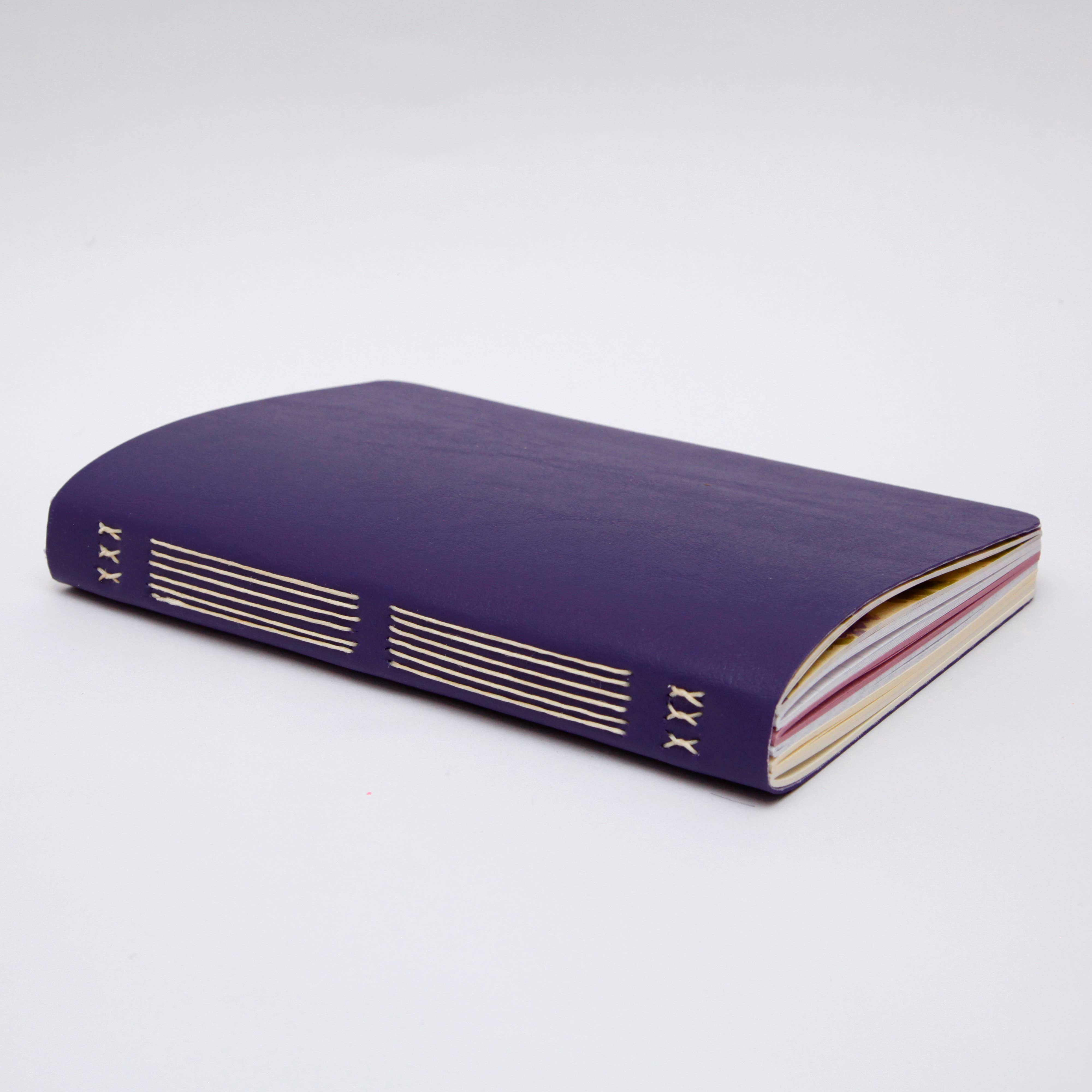 Original Brooks - Wholesale Notebook - Purple Handsewn Notebook with Assorted Paper0