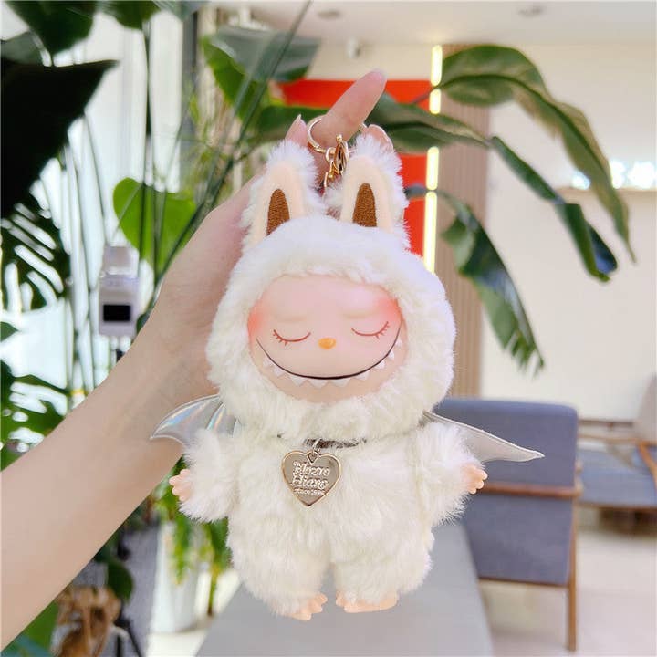 Auraquise - Wholesale Keychain - Kids - Cartoon Soft Vinyl Plush Doll Keychain with Wings