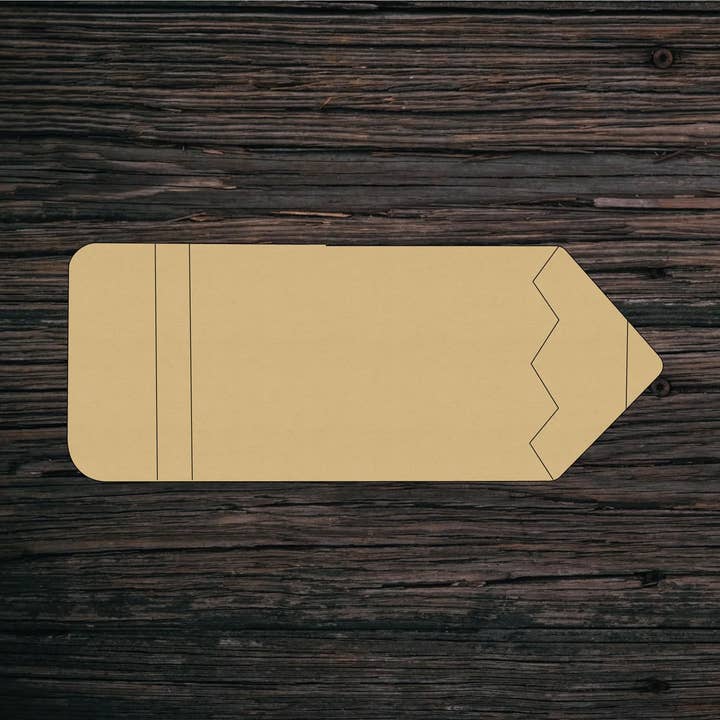 Recorte de lápiz de madera sin terminar para venta al por mayor de Honey And Sugar Designs